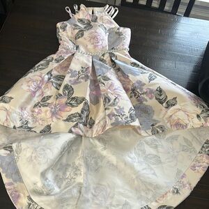 Floral Kids Dress with Pastel Accents